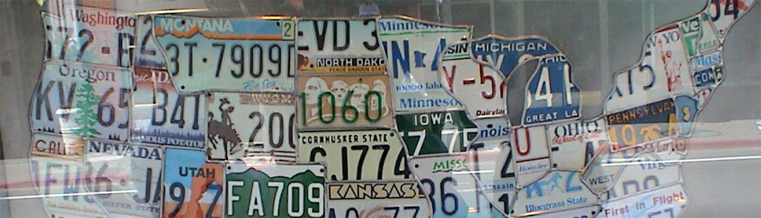american licence plates